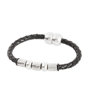 Bracciale Torino in pelle e metallo