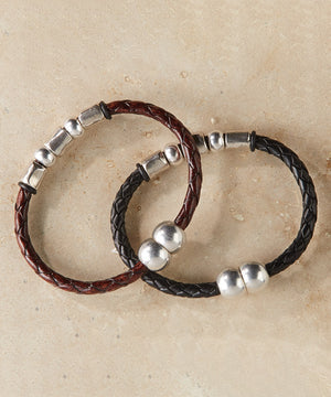 Torino Leather & Metal Bracelet