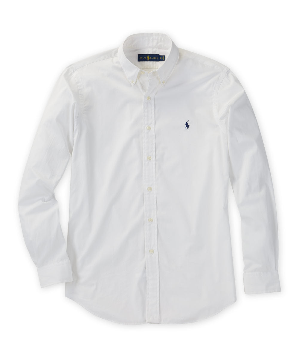 Polo Ralph Lauren Long Sleeve Natural Stretch Poplin Sport Shirt, Big & Tall