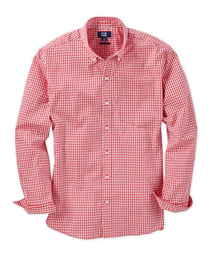 Cutter & Buck Easy Care Stretch Gingham Long Sleeve Sport Shirt