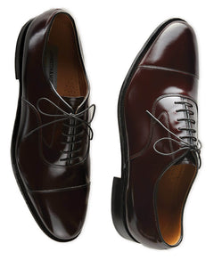 Johnston &‎ Murphy Cap Toe Oxford Dress Shoes Mens 10D Burgundy Leather Lace Up Johnston & Murphy Mens Dress Shoes 10.5D Oxford Cap Toe  main image 2
