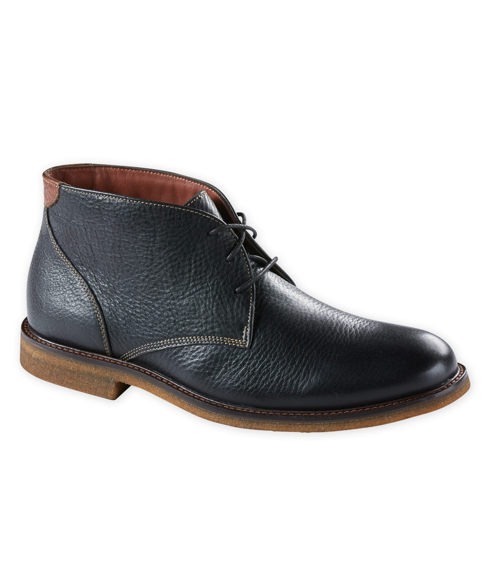 Johnston &amp; Murphy Tumbled Full-Grain Leather Chukka Boot