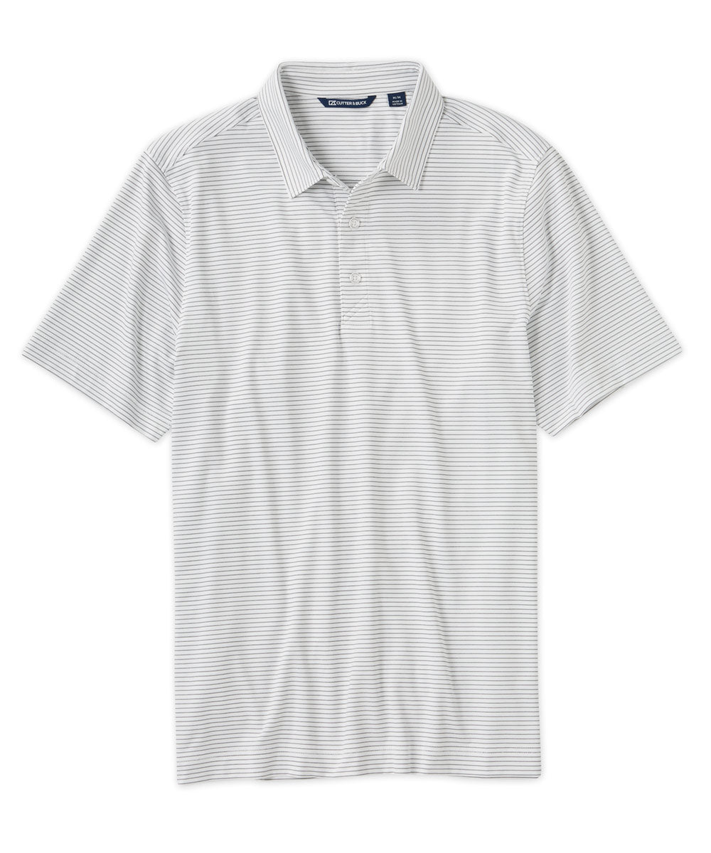 Cutter & Buck Men's Houston Astros Big Forge Pencil Stripe Polo Shirt