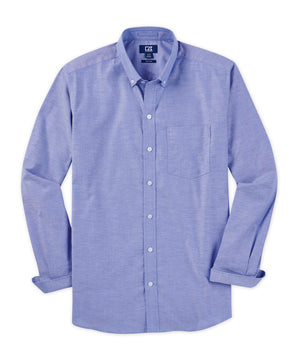 Cutter & Buck Stretch Solid Oxford Long Sleeve Sport Shirt