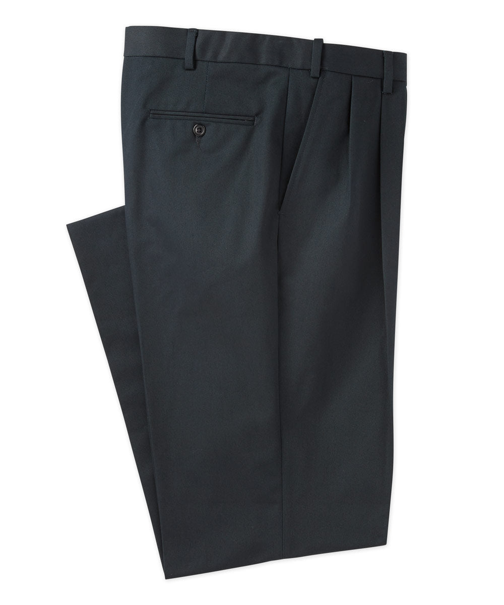 Pantaloni in twill antirughe pieghettati Westport 1989 con cintura elasticizzata, Big & Tall