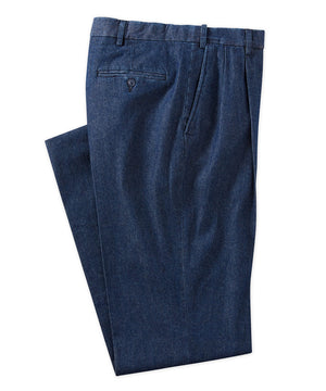 Westport 1989 Men's Big & Tall Pleated Wrinkle-Free Twill Pants with  Stretch Waistband