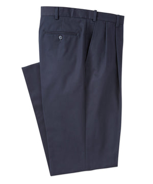 Westport 1989 Pleated Wrinkle-Free Twill Pants with Stretch Waistband