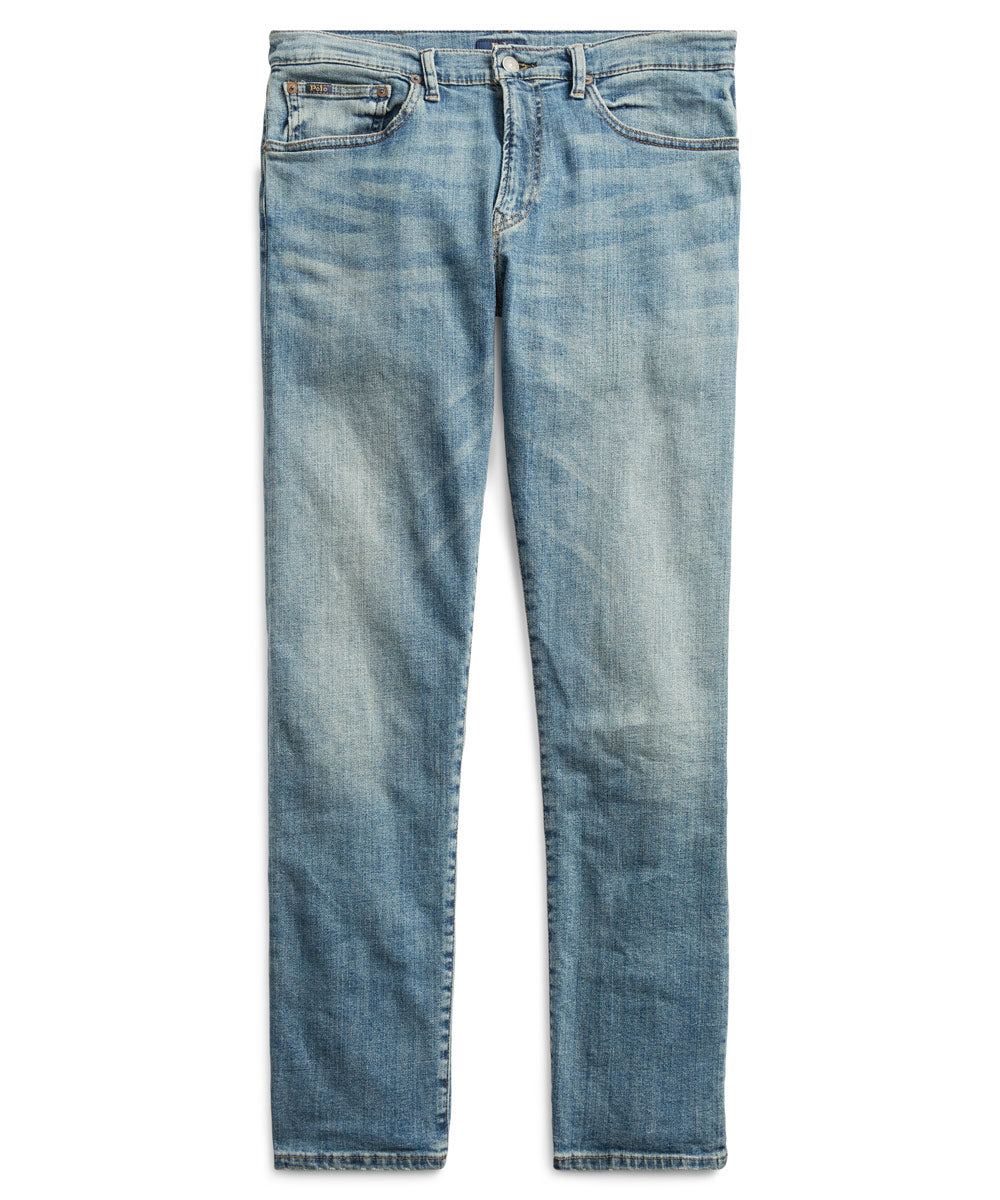 Polo Ralph Lauren Light Wash Stretch Five-Pocket Jeans