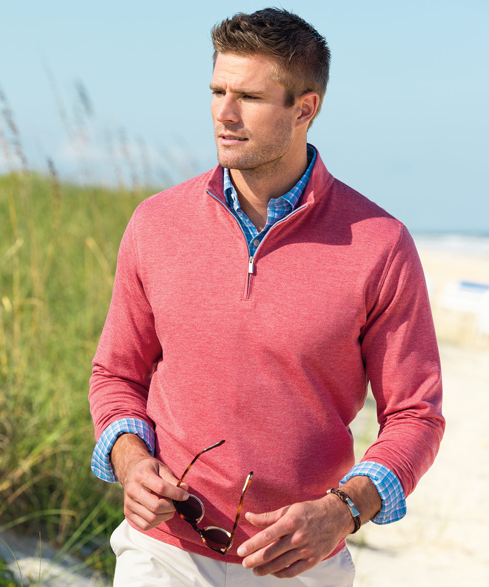 Peter Millar Comfort Interlock Quarter-Zip Pullover