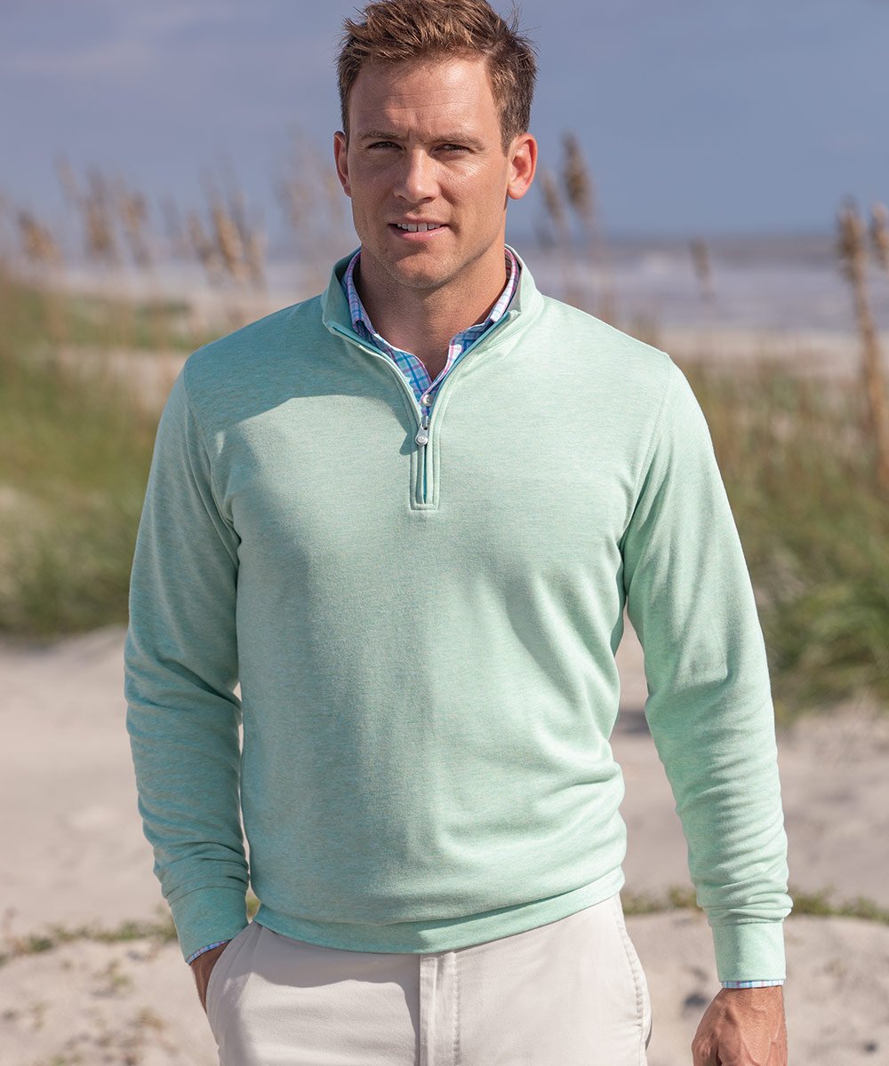 Peter Millar Comfort Interlock Quarter-Zip Pullover