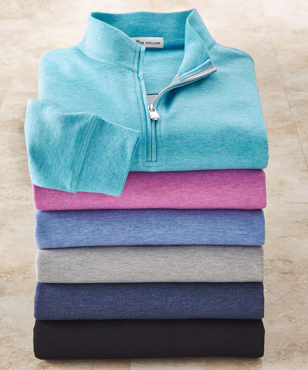Peter Millar Comfort Interlock Quarter-Zip Pullover