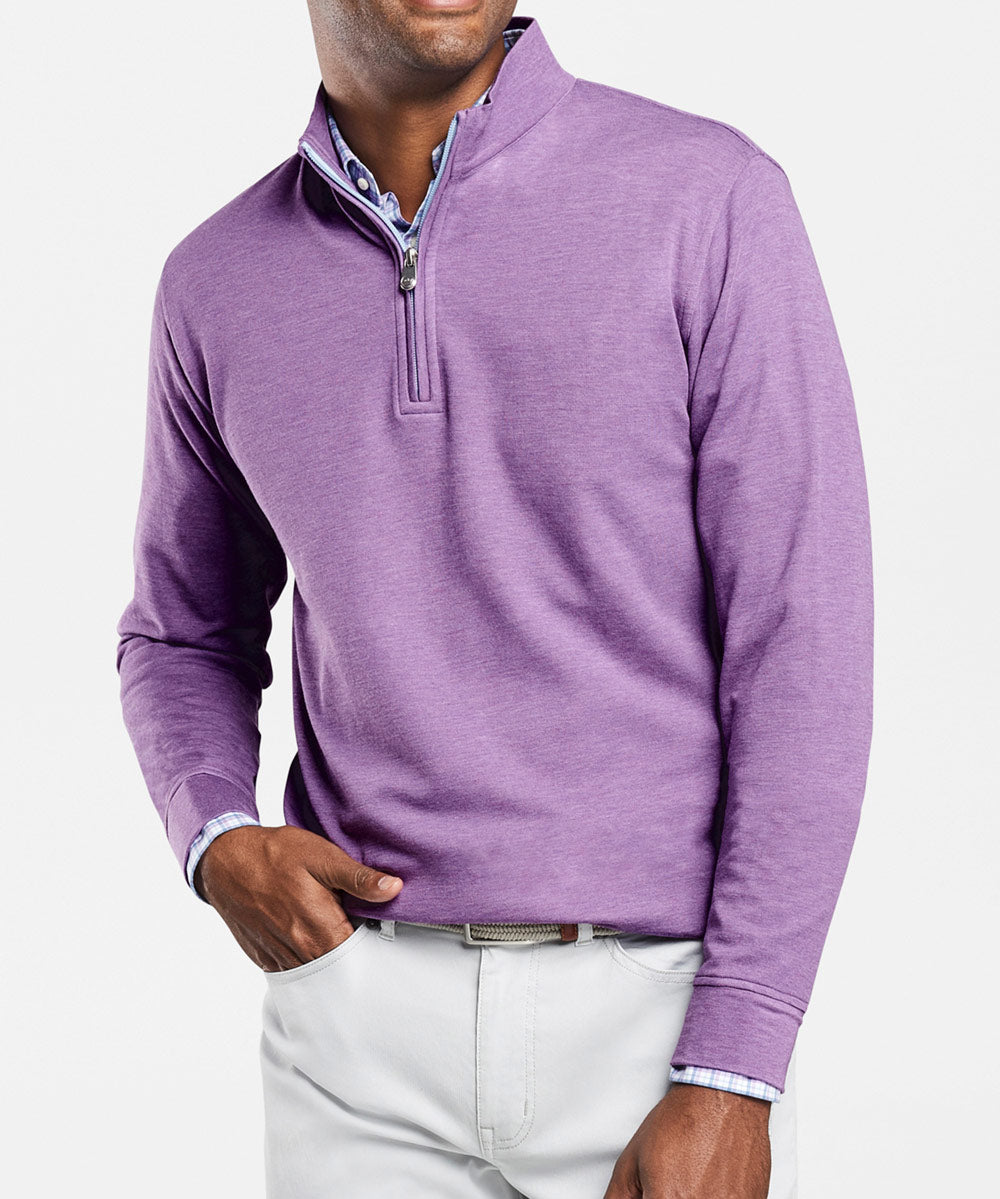 Peter Millar Comfort Interlock Quarter-Zip Pullover