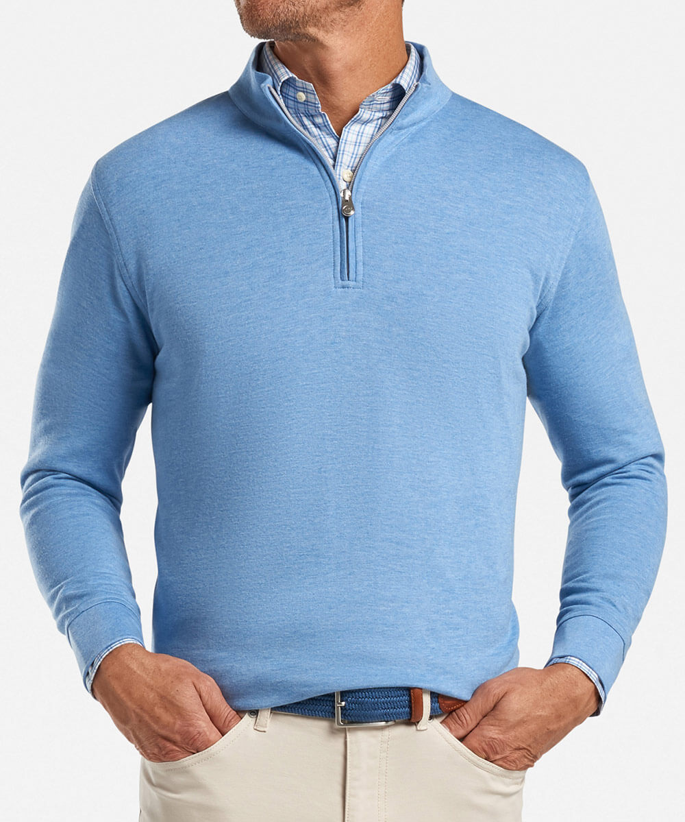Peter Millar Comfort Interlock Quarter-Zip Pullover