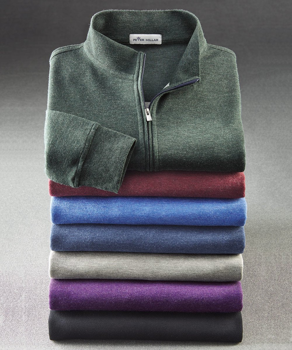 Peter Millar Comfort Interlock Quarter-Zip Pullover
