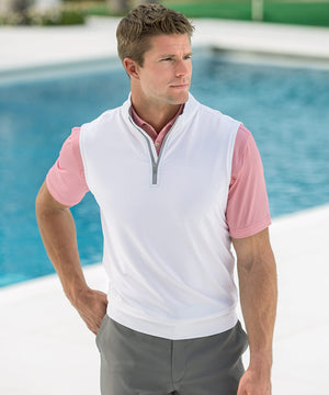 Peter Millar Galway Stretch Terry Quarter-Zip Vest