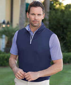 Peter Millar Galway Stretch Terry Quarter-Zip Vest