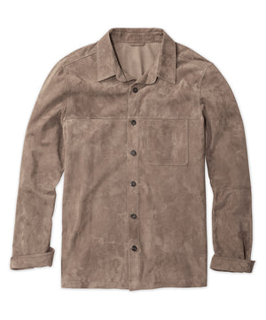 Westport Black Italian Goat Suede Shirt Jacket