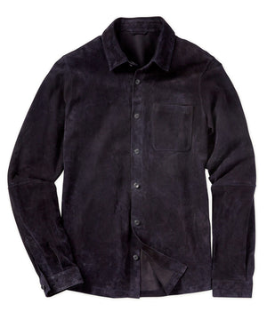 Westport Black Italian Goat Suede Shirt Jacket