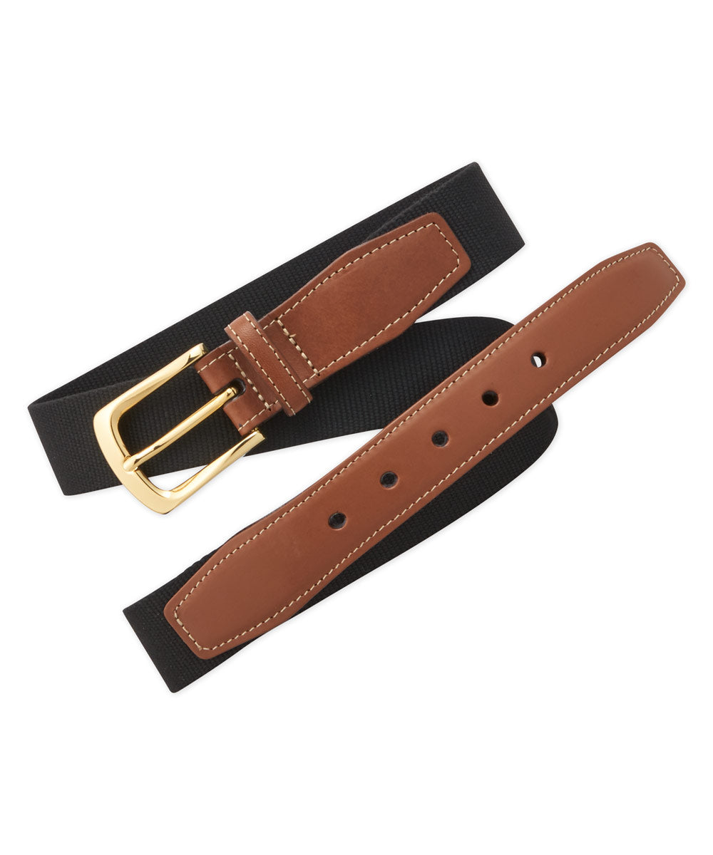 European Ribbed Surcingle Woven Belt, Men's Big & Tall