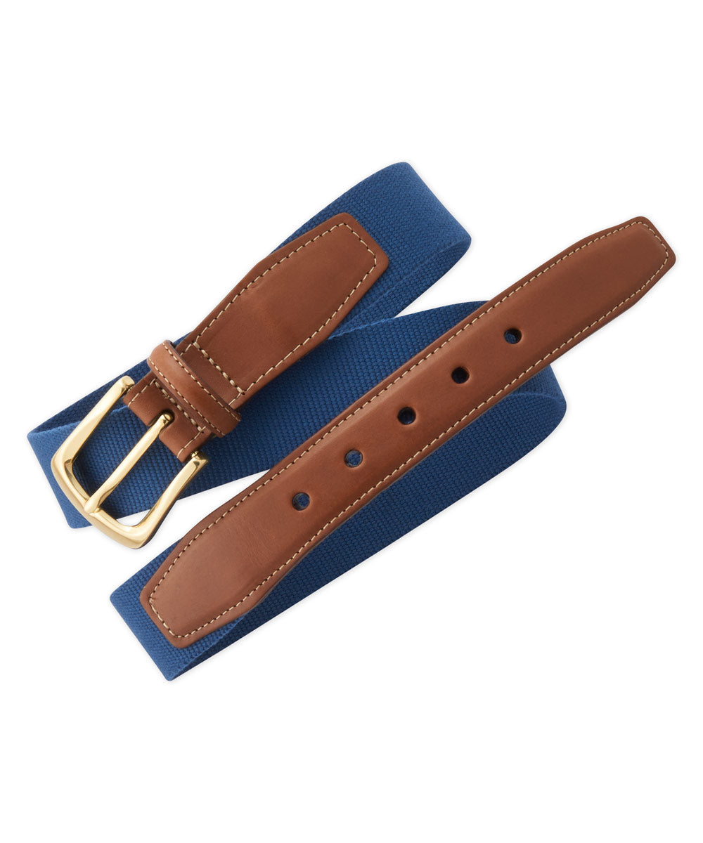 European Ribbed Surcingle Woven Belt, Men's Big & Tall