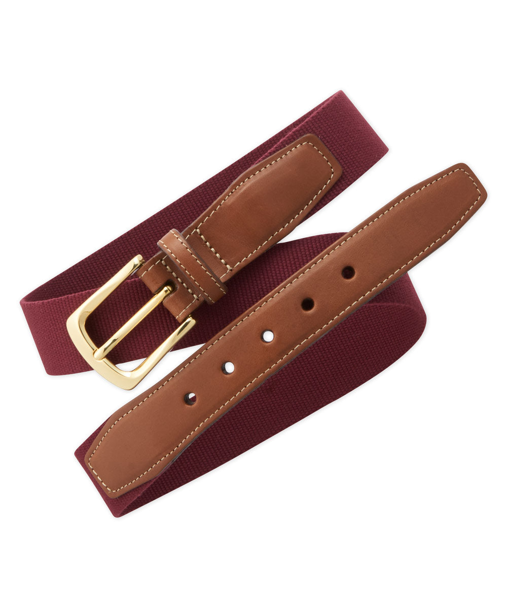 European Ribbed Surcingle Woven Belt, Men's Big & Tall