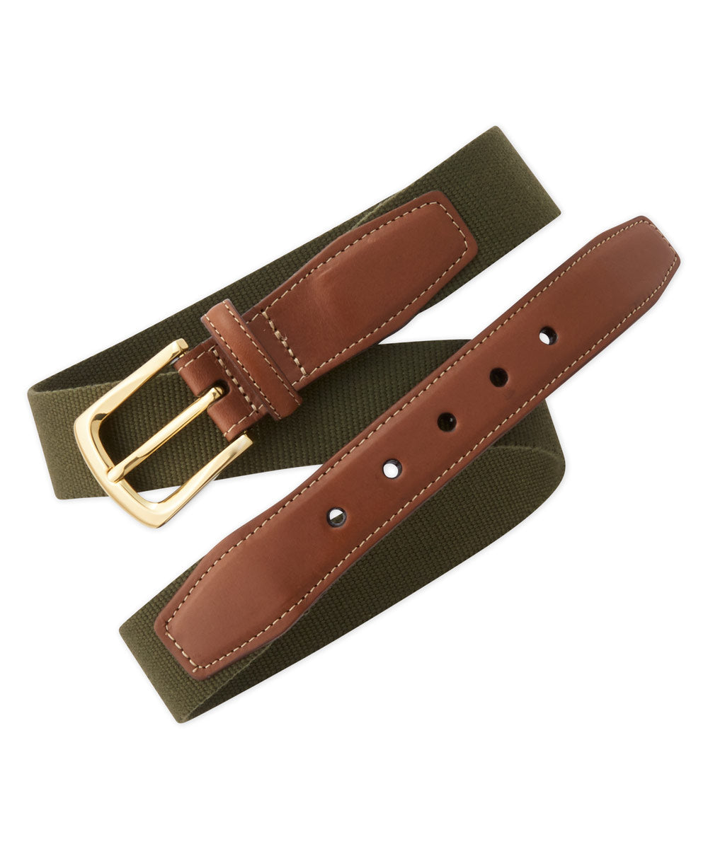 European Ribbed Surcingle Woven Belt, Men's Big & Tall