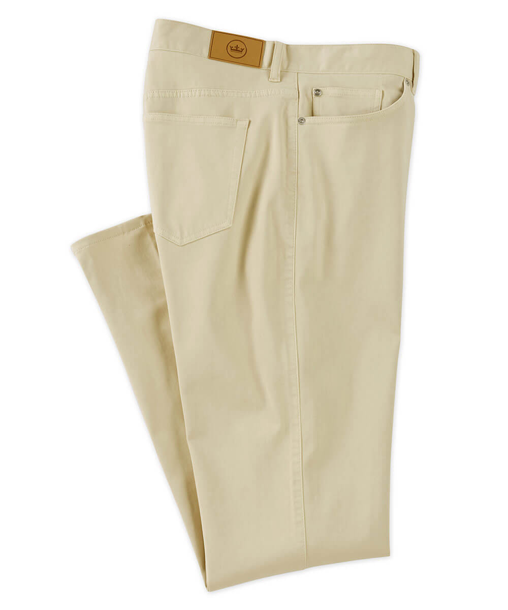 Pantaloni a 5 tasche in rasatello elasticizzato Peter Millar Ultimate, Men's Big & Tall