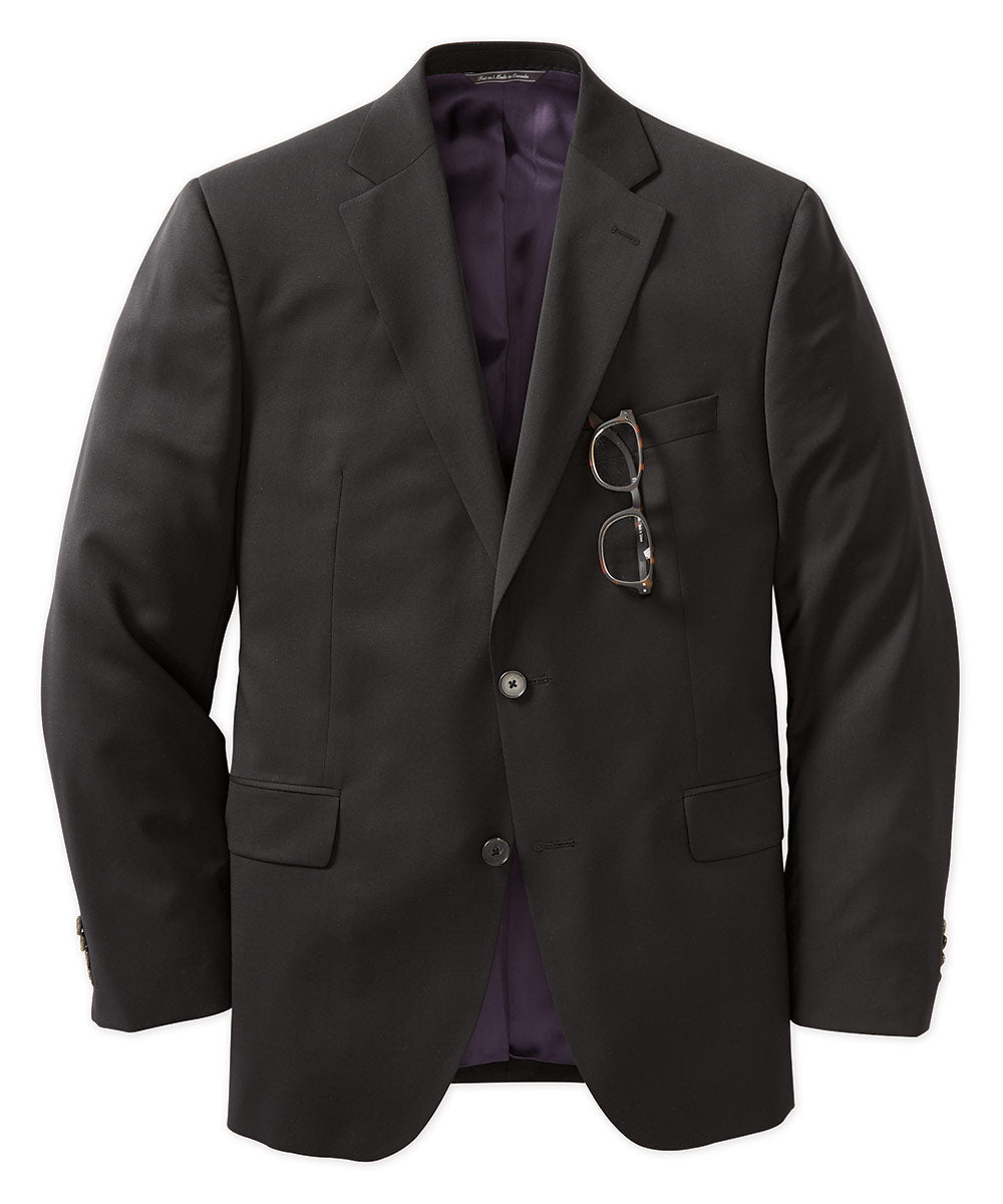 Veste de costume en laine extensible Westport noire 3Sixty5, Big & Tall