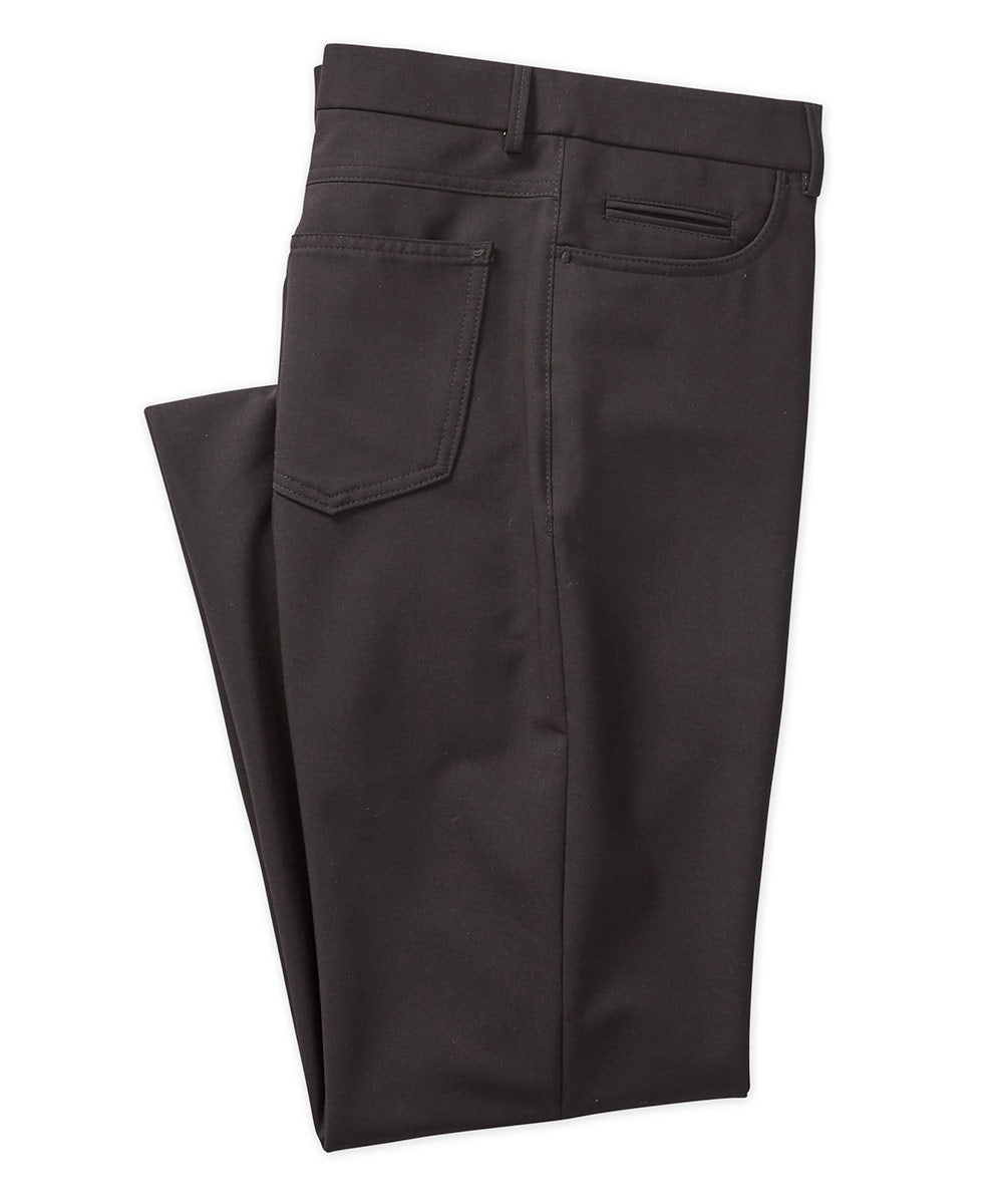 Pantaloni eleganti a 5 tasche elasticizzati Westport Performance neri, Men's Big & Tall