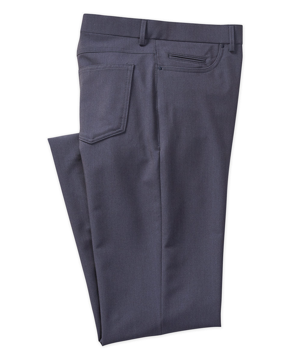 Pantaloni eleganti a 5 tasche elasticizzati Westport Performance neri, Men's Big & Tall