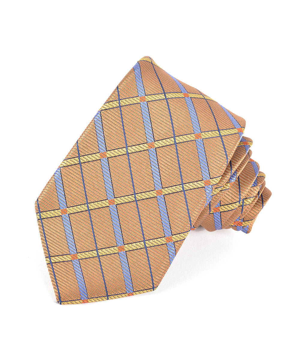 Westport Black Geometric Check Necktie