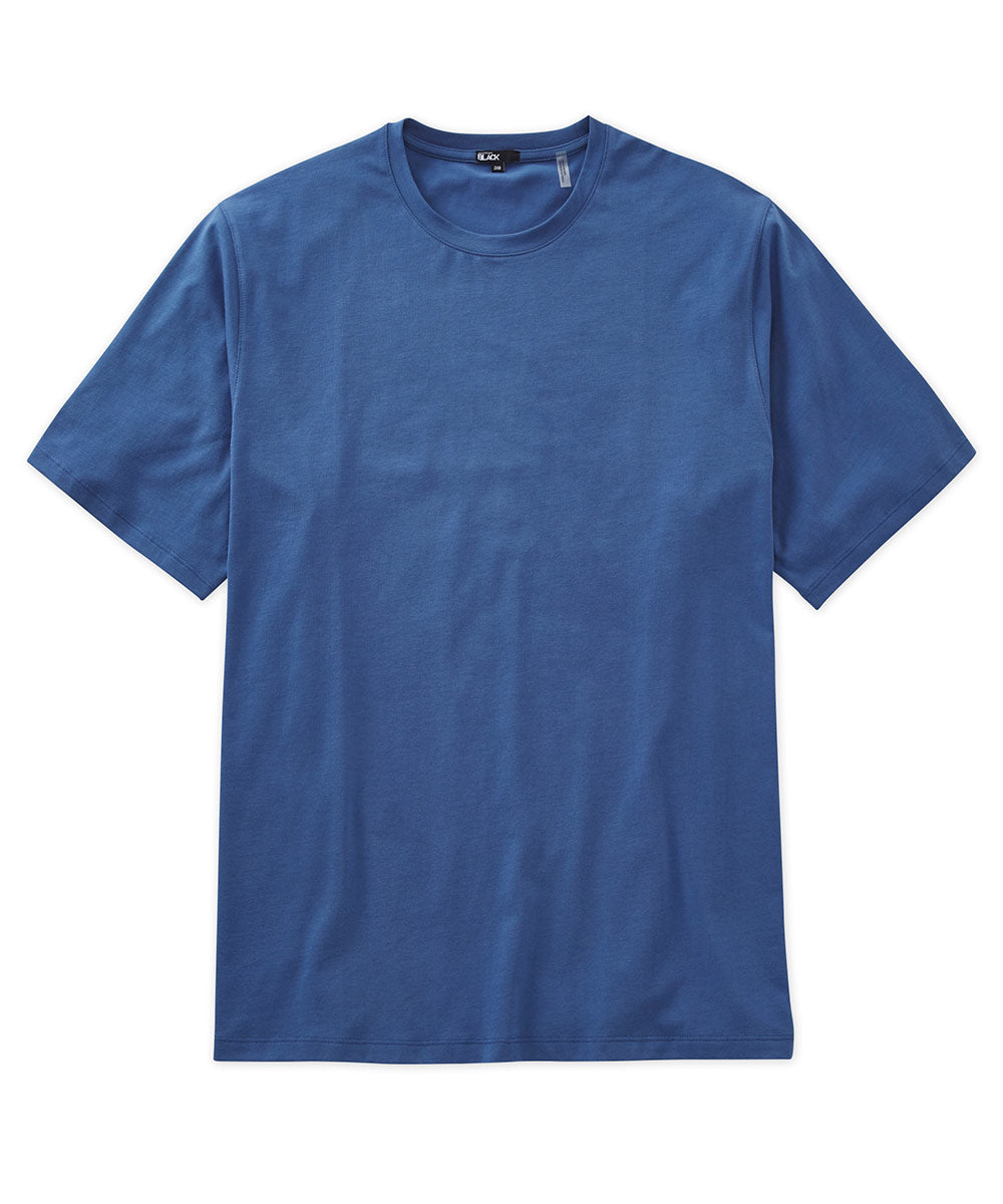 Westport T-shirt noir à manches courtes et col rond Pima Stretch, Men's Big & Tall