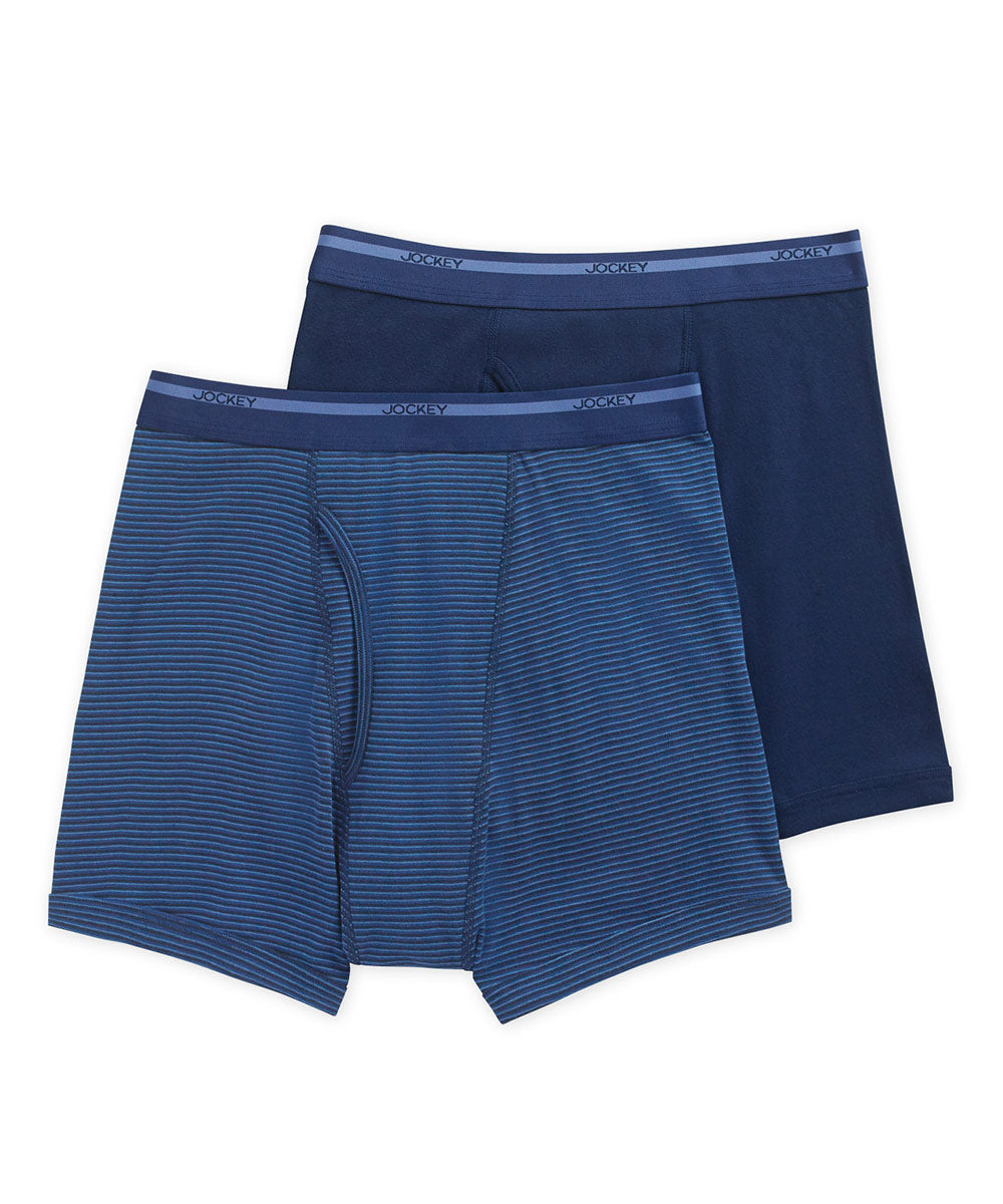 Confezione da 2 boxer in maglia a coste Jockey, Men's Big & Tall