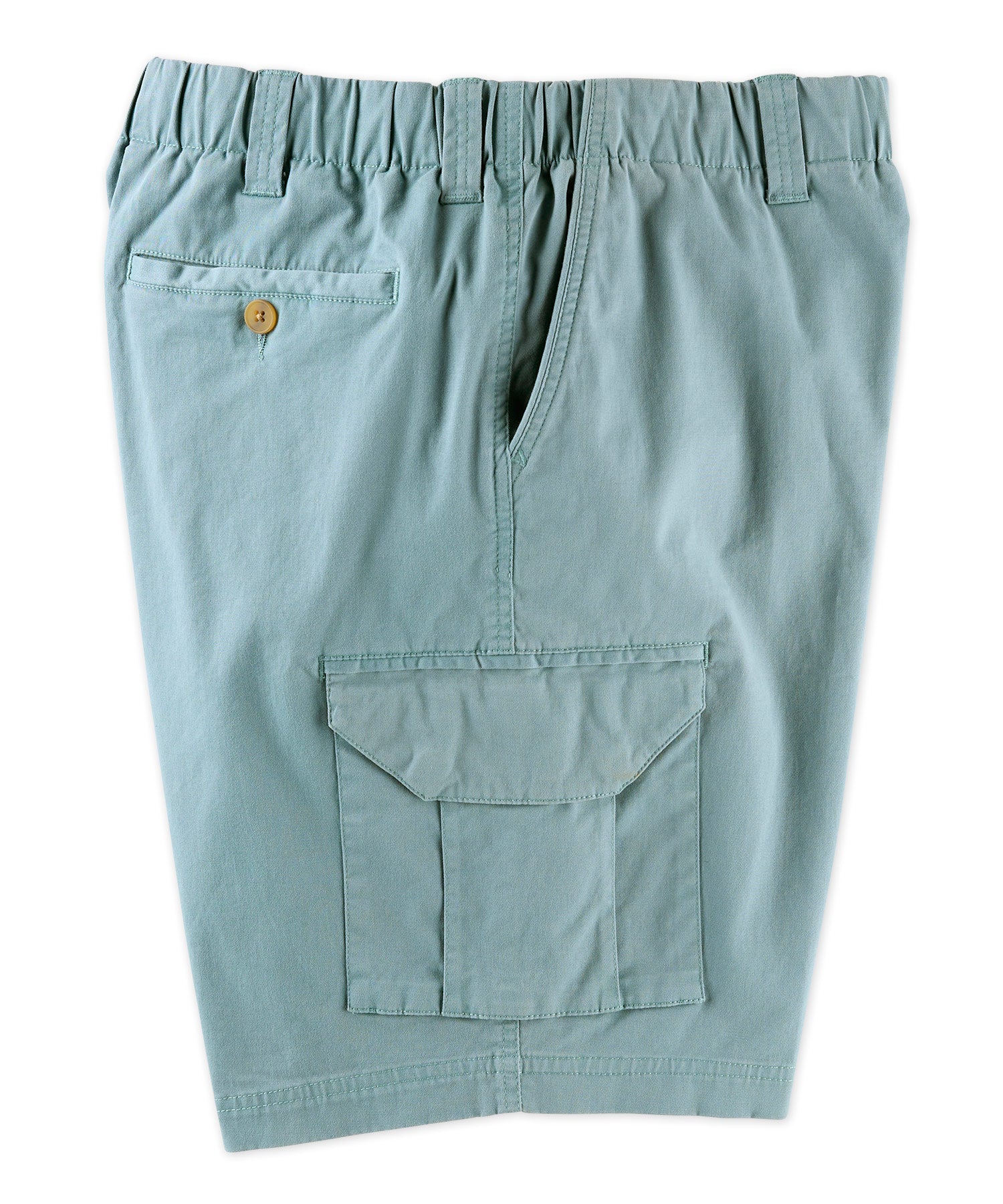 Men s Big Tall Westport 1989 Stretch Twill Elastic Waist Cargo Shorts Slate 2XT