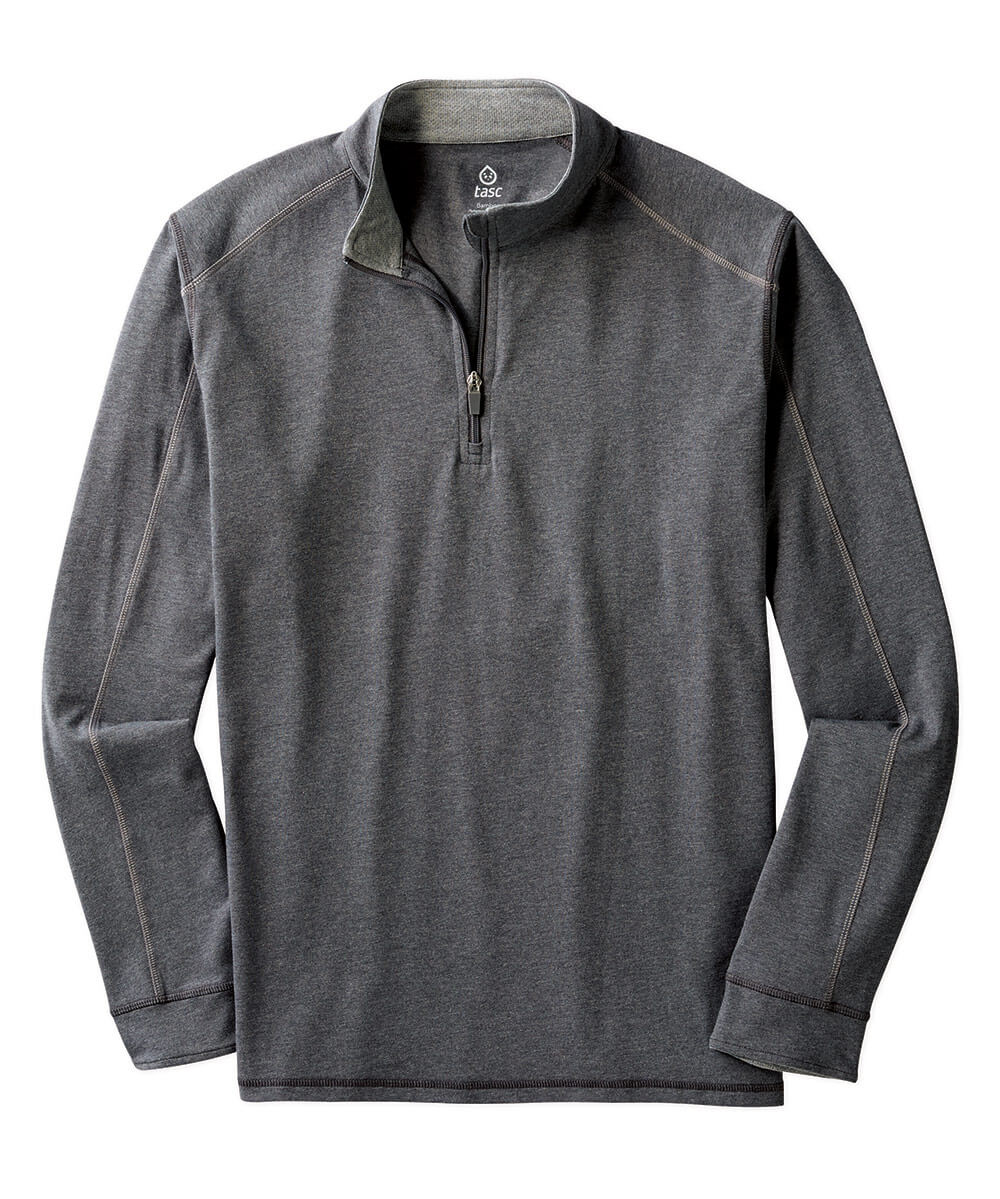 Men s Big Tall Tasc Stretch Quarter Zip Pullover Westport Big Tall