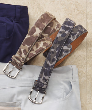 Camo Print Woven Belt, Belts