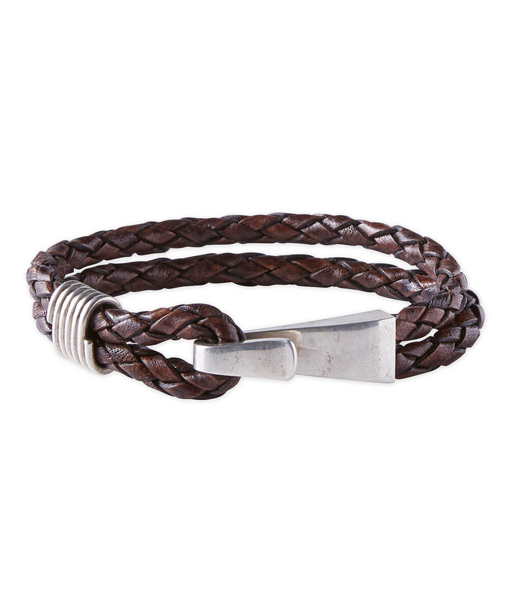 Westport Black Double Braid Silver Hook Bracelet
