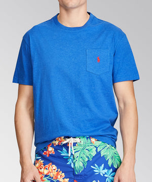 Polo Ralph Lauren T-shirt à manches courtes et col rond avec poche unie