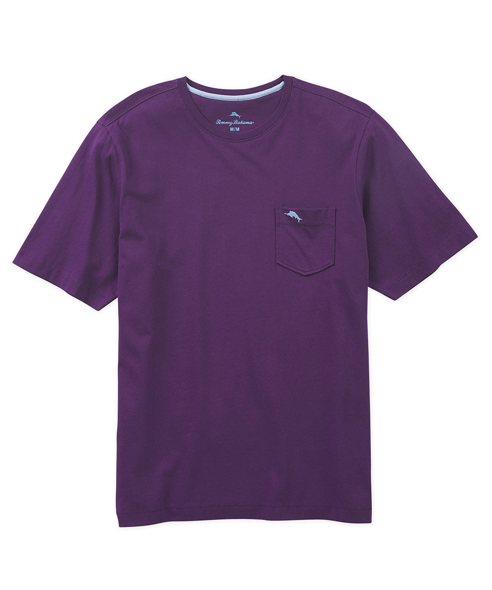 Tommy Bahama Short Sleeve Pima Pocket Tee Shirt