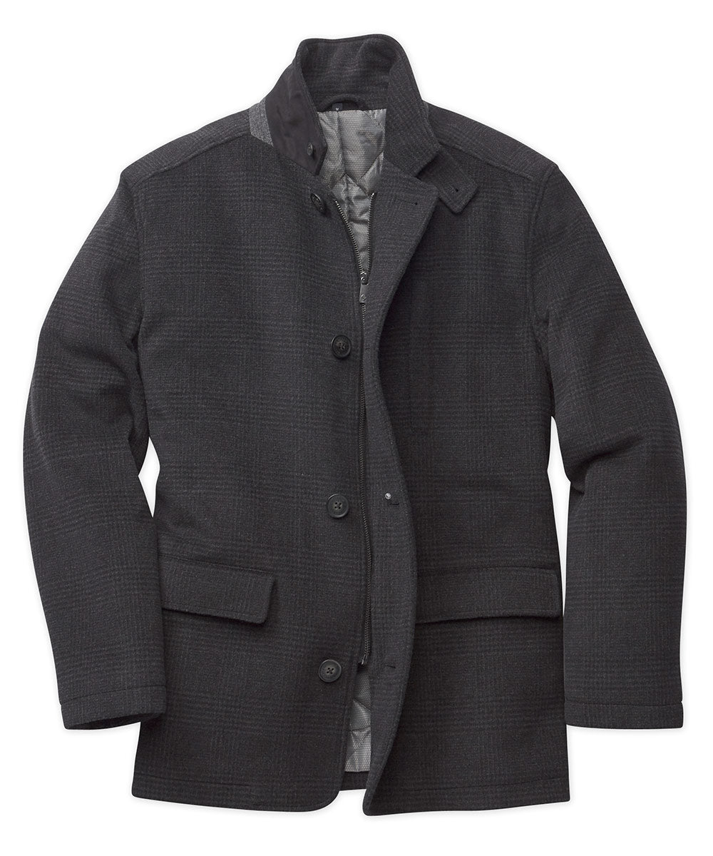 Hart Schaffner Marx Windowpane Wool Car Coat