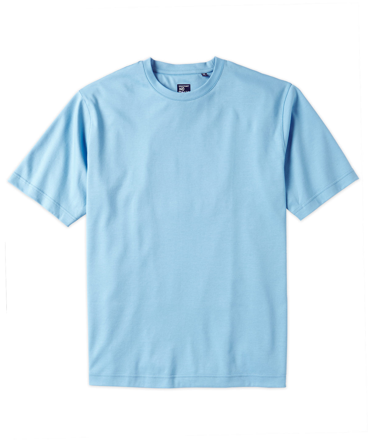 T-shirt a maniche corte in cotone elasticizzato Westport No-Tuck LustreTech, Men's Big & Tall