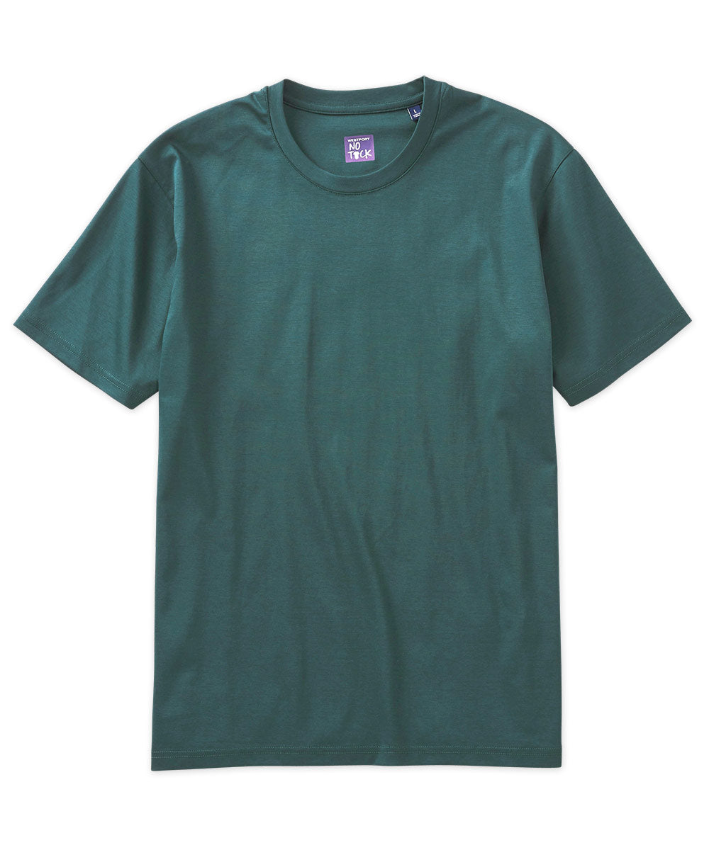 T-shirt a maniche corte in cotone elasticizzato Westport No-Tuck LustreTech, Men's Big & Tall