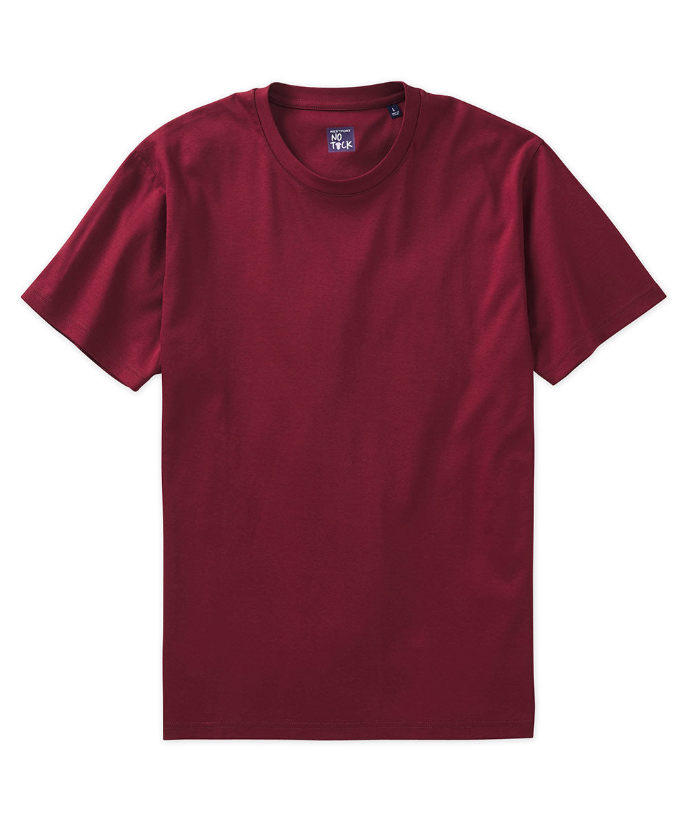 T-shirt a maniche corte in cotone elasticizzato Westport No-Tuck LustreTech, Men's Big & Tall