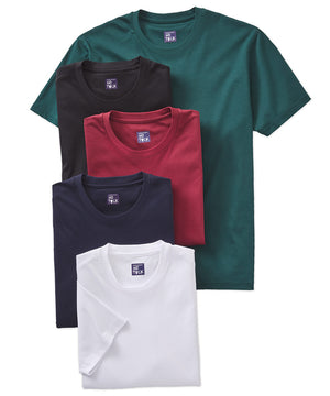 T-shirt a maniche corte in cotone elasticizzato Westport No-Tuck LustreTech