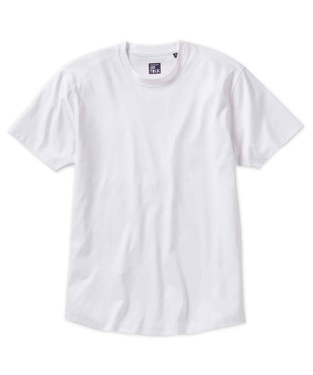 Westport No-Tuck LustreTech Stretch Cotton Short Sleeve Tee Shirt, Big & Tall