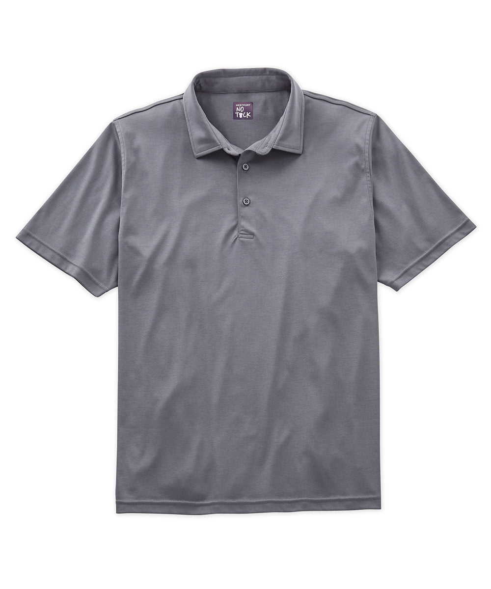 Westport No-Tuck LustreTech Stretch Cotton Short Sleeve Polo Shirt, Men's Big & Tall