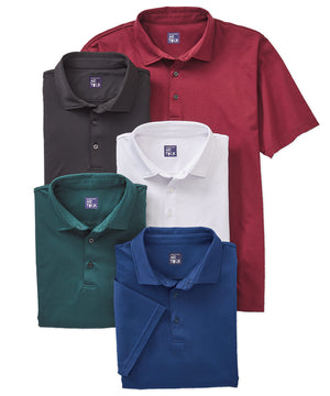 Westport No-Tuck LustreTech Stretch Cotton Short Sleeve Polo Shirt