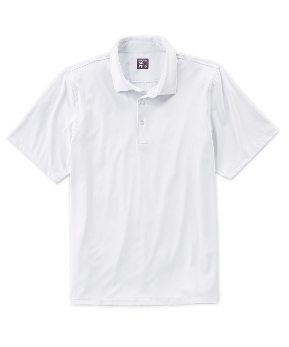 Polo a maniche corte in cotone elasticizzato Westport No-Tuck LustreTech, Men's Big & Tall