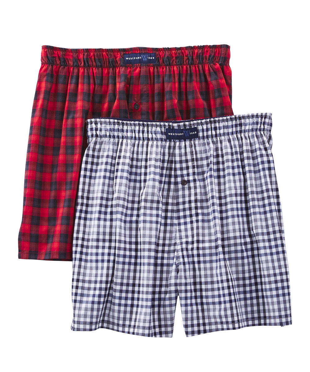 Westport 1989 Men's Big & Tall Woven Boxers (2-Pack) | Westport