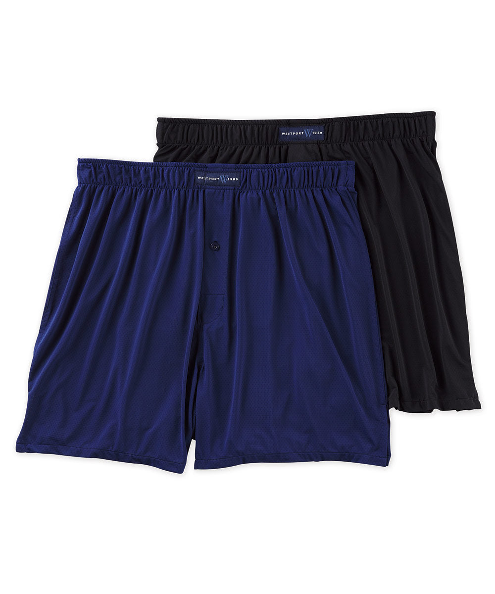 Westport 1989 Stretch Knit Boxer Shorts (2-Pack), Men's Big & Tall